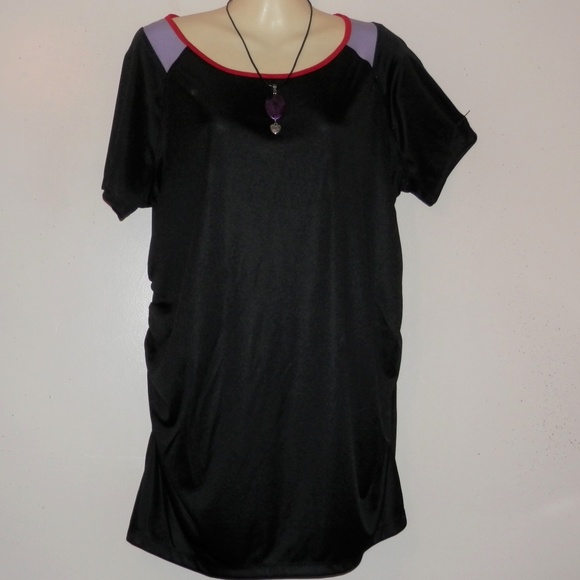 Ingrid & Isabel Maternity L Colorblock Tee E596 - Picture 2 of 8